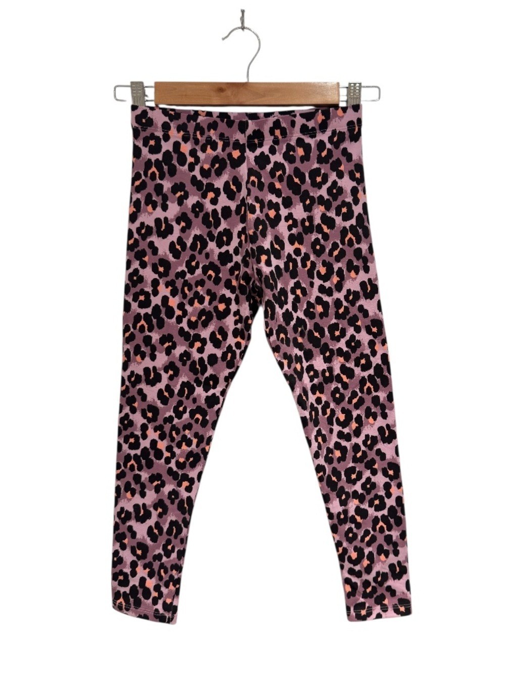 NEXT pink & black animal print leggings - size 9